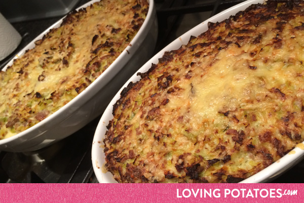 Prei-gehaktschotel uit de oven - een recept van LovingPotatoes.com