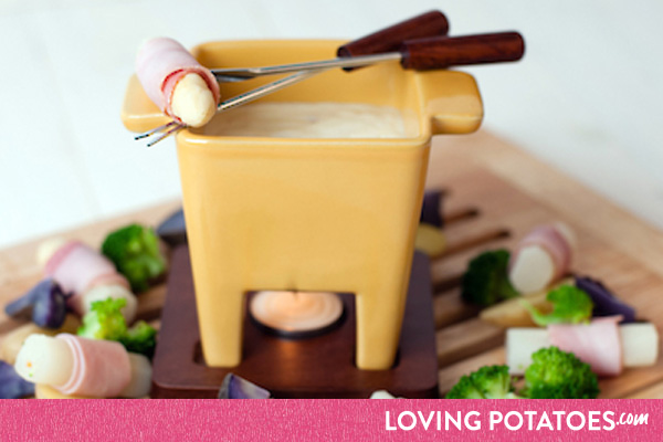 MijnAardappel.nl - Recept Kaasfondue met aardappelen en asperges