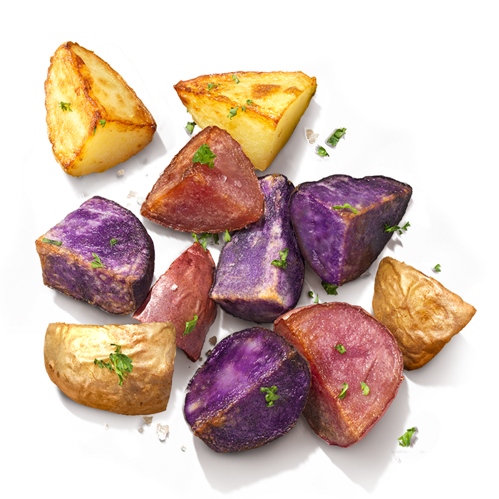 Colour Mix – Add some bright and wonderful coloured potatoes to your meal! – LovingPotatoes.com Colour Mix - Add some bright and wonderful coloured potatoes to your meal! - LovingPotatoes.com