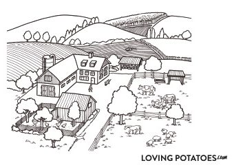 Kleurplaat LovingPotatoes.com #7