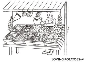 Kleurplaat LovingPotatoes.com #8
